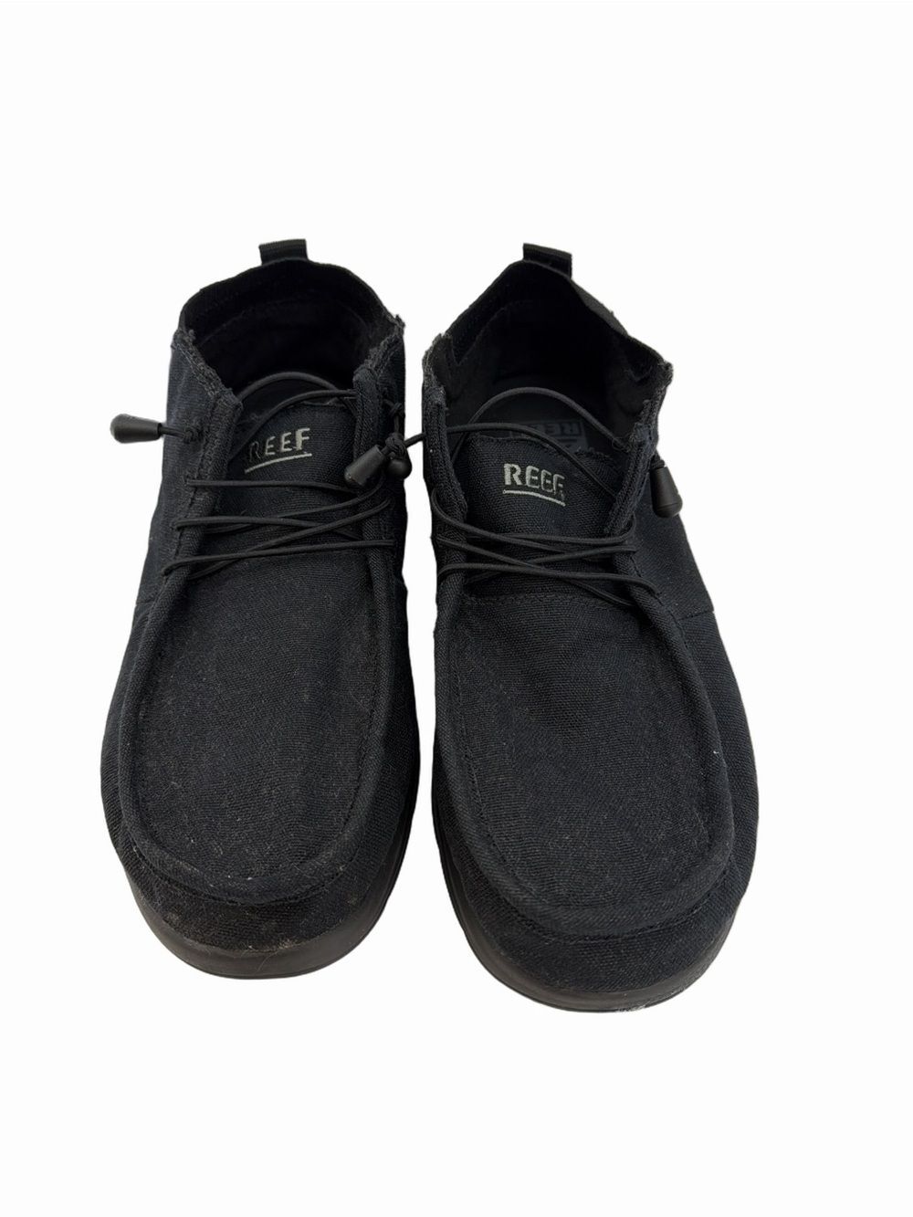 Reef Cushion Coast Men’s Black Canvas Slip-On Loafers